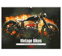 Vintage Bikes. Traumhafte Motorrad-Oldies (Wandkalender 2026 DIN A2 quer), CALVENDO Monatskalender: Alte Motorräder wecken Sehnsüchte und Emotionen