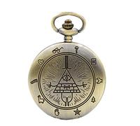 Vintage bill Cipher orologio da tasca al quarzo analogico ciondolo collana da uomo e da donna orologi regalo della catena