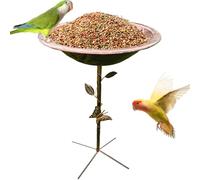Vintage Bird Bath, Iron Feeder Tray Station, 29.92x12.8x12.8in Bath with Heavy Duty Build, Outdoor Garden Decor Birdbath, Yard Accessory with Design, Patio Feeding Station for Backyard Birds