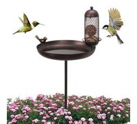 Vintage Bird Baths, Stable Stake Standing Bowl, Multi-Functional Outdoor Birdbath, Durable Weather-Resistant Design, Elegant Garden Accent, Ideal for Patio, Farm, Driveway, Yard