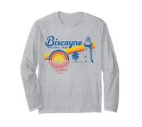 Vintage Biscayne National Park Retro 80's Maglia a Manica