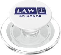 Vintage Blu Bianco Bilancia di Giustizia Legge My Honor Studente PopSockets PopGrip per MagSafe