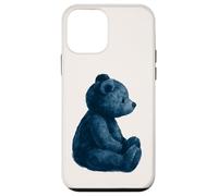 Vintage Blue Teddy Bear Lovers GIrl Women Custodia per iPhone 12 mini