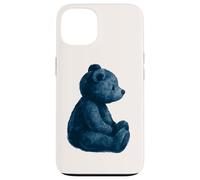Vintage Blue Teddy Bear Lovers GIrl Women Custodia per iPhone 13