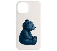 Vintage Blue Teddy Bear Lovers GIrl Women Custodia per iPhone 14