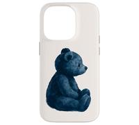 Vintage Blue Teddy Bear Lovers GIrl Women Custodia per iPhone 14 Pro