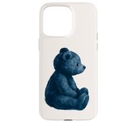 Vintage Blue Teddy Bear Lovers GIrl Women Custodia per iPhone 15 Pro Max
