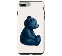 Vintage Blue Teddy Bear Lovers GIrl Women Custodia per iPhone 7 Plus/8 Plus