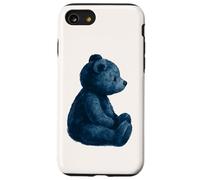 Vintage Blue Teddy Bear Lovers GIrl Women Custodia per iPhone SE (2020) / 7/8