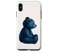 Vintage Blue Teddy Bear Lovers GIrl Women Custodia per iPhone XS Max