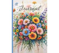 Vintage Boho Floral Lined Journal for Women: Undated Lined Journal & Planner | Blank Lined Pages Journal | One Day Journaling | Undated Notebook ... | Lined Journal Paperback | 6x9 in, 120 pages