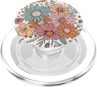 Vintage Boho Floral Pattern Retro Wildflower Garden PopSockets PopGrip per MagSafe