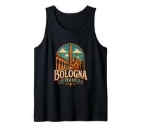 Vintage Bologna Italia Viaggio Souvenir Regalo Canotta