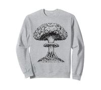 Vintage Bomba atomica Fallout Nucleare Fissione Fungo Nuvola Felpa