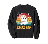 Vintage Boo Boo Crew Infermiera Divertente Halloween per Le Donne Felpa