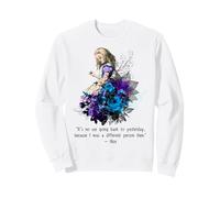 Vintage Book Citazione It's No Use Going Back to Yesterday... Felpa