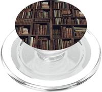 Vintage Bookshelf Pattern Dark Academia Aesthetic Design PopSockets PopGrip per MagSafe