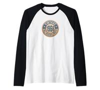 Vintage Born in 1966 Original Parts 60th Birthday Maglia con Maniche Raglan