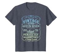 Vintage Born in Green River Wyoming Classic Birthday Maglietta, Bambini, Pervinca, 3 Anni