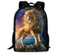 Vintage Borsa Da Viaggio Leo Zaino Per Le Scuole Casual Backpack Per Studenti, Adulti, Scuola, 42X32X14Cm
