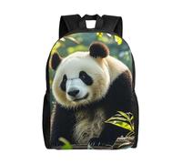 Vintage Borse Da Scuola Panda With A Tilted Head Zaino Università Eleganti Rucksack Per Escursionismo, Trekking, Compleanno, 42X32X14Cm