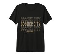 Vintage Bossier City Louisiana Maglietta Premium