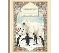 Vintage Botanical Composition Notebook: Arctic Wildlife Majestic Polar Bear Illustration | College Ruled | Perfect for Students and Professionals: ... Journal for Students, School, or Office Use