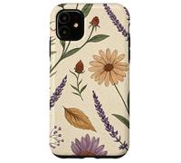 Vintage Botanical Herbarium with Lavender & Daisies Custodia per iPhone 11