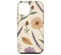 Vintage Botanical Herbarium with Lavender & Daisies Custodia per iPhone 12/12 Pro
