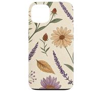 Vintage Botanical Herbarium with Lavender & Daisies Custodia per iPhone 13