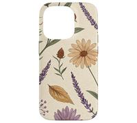 Vintage Botanical Herbarium with Lavender & Daisies Custodia per iPhone 14 Pro