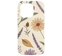 Vintage Botanical Herbarium with Lavender & Daisies Custodia per iPhone 15 Pro
