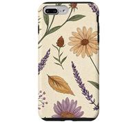 Vintage Botanical Herbarium with Lavender & Daisies Custodia per iPhone 7 Plus/8 Plus