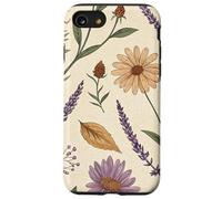 Vintage Botanical Herbarium with Lavender & Daisies Custodia per iPhone SE (2020) / 7/8