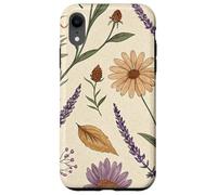 Vintage Botanical Herbarium with Lavender & Daisies Custodia per iPhone XR