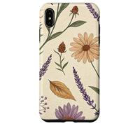 Vintage Botanical Herbarium with Lavender & Daisies Custodia per iPhone XS Max