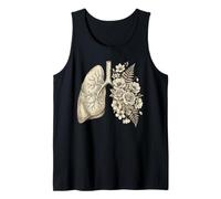 Vintage Botanical Lungs Art Respiratory Therapist Canotta