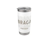 Vintage Braga Portogallo Bicchiere termico in acciaio inox doppia parete
