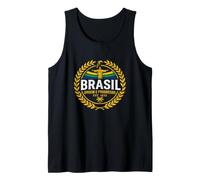 Vintage Brasil Ordem e Progresso Cristo Redentore Grafica Canotta