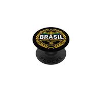 Vintage Brasil Ordem e Progresso Cristo Redentore Grafica PopSockets PopGrip Adesivo