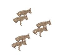 Vintage Brass Dog Statue Coffee Tone Military German Shepherd Figurines Decor