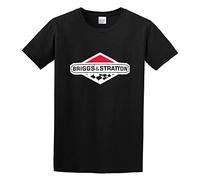 Vintage Briggs Stratton Gold Metallic O-Neck 100% Cotton Short Sleeve Unisex T-Shirt XL