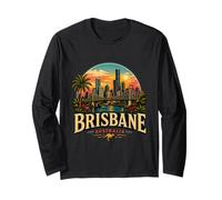 Vintage Brisbane Australia Viaggio Souvenir Regalo Maglia a Manica