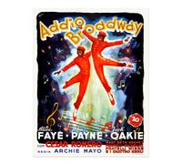 Vintage Broadway Musical Wall Art scena musicale arte della parete...