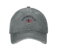 Vintage Bruce USA Springsteen Berretti da Baseball Stile Unisex Distressed Cotone Snapback Cappello Heartland Rock Outdoor Cappelli Estivi cap