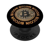 Vintage BTC Bitcoin Crypto Mining Tee shirt, Bitcoin Graphic PopSockets PopGrip Adesivo
