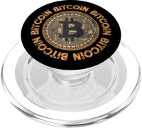 Vintage BTC Bitcoin Crypto Mining Tee shirt, Bitcoin Graphic PopSockets PopGrip per MagSafe
