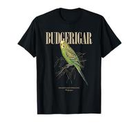 Vintage Budgerigar Bird Watching Arte Natura Amore Uccelli Maglietta