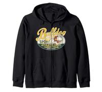 Vintage Bulldog Formazione Sport Atletico Dept Varsity Team Felpa con Cappuccio