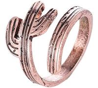 vintage Cactus Design Open ring Fashion Stylish Charming Chic Adjustable Bronze Sliver Band ring jewelry Accessories Gift for Women Nice processing